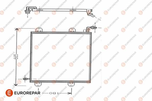 EUROREPAR 1609637880 - Condenser, air conditioning car-mod.net