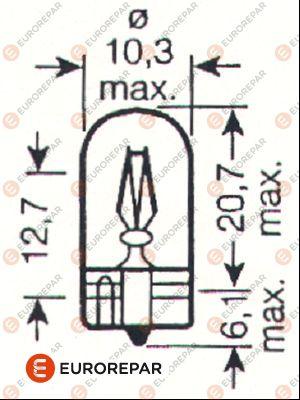 EUROREPAR 1616431580 - Bulb, indicator car-mod.net