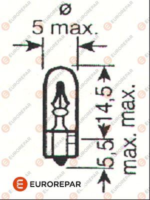EUROREPAR 1616431680 - Bulb, interior light car-mod.net