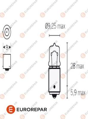 EUROREPAR 1616431880 - Bulb, indicator car-mod.net