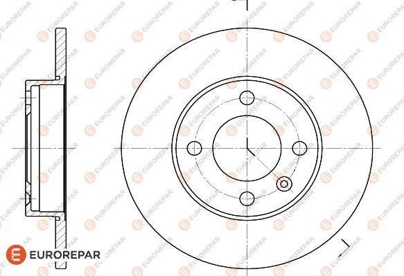 EUROREPAR 1618867180 - Brake Disc car-mod.net