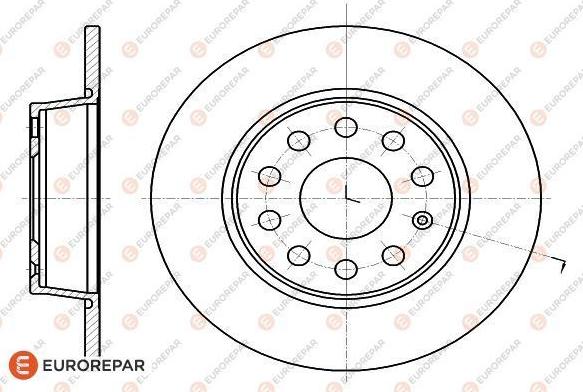 EUROREPAR 1618886780 - Brake Disc car-mod.net