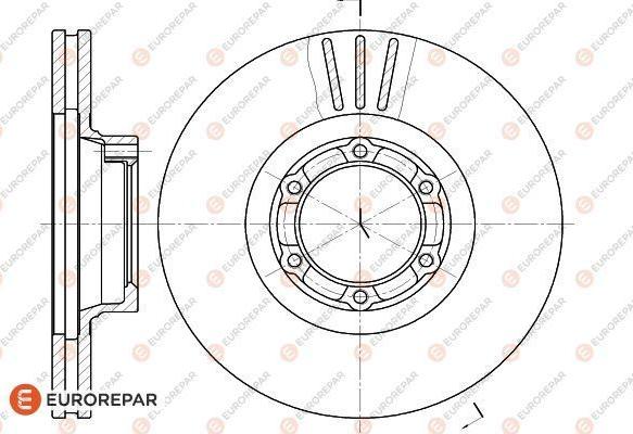 EUROREPAR 1618883680 - Brake Disc car-mod.net