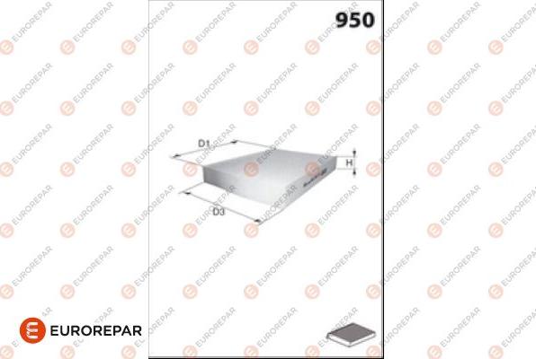 EUROREPAR 1686256880 - Filter, interior air car-mod.net