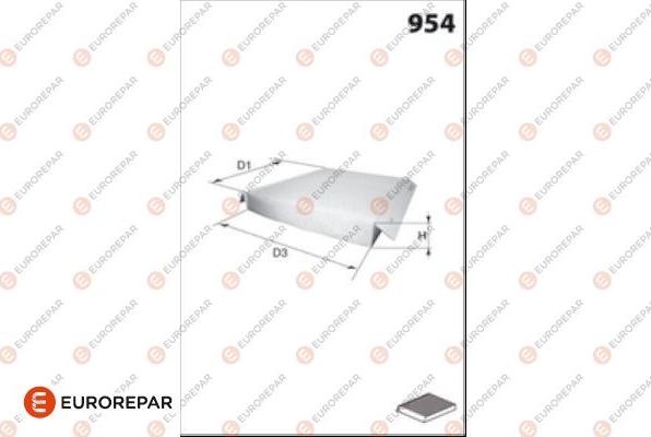 EUROREPAR 1686258280 - Filter, interior air car-mod.net