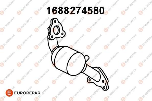 EUROREPAR 1688274580 - Catalytic Converter car-mod.net