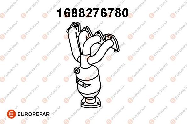 EUROREPAR 1688276780 - Manifold Catalytic Converter car-mod.net