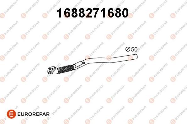 EUROREPAR 1688271680 - Exhaust Pipe car-mod.net