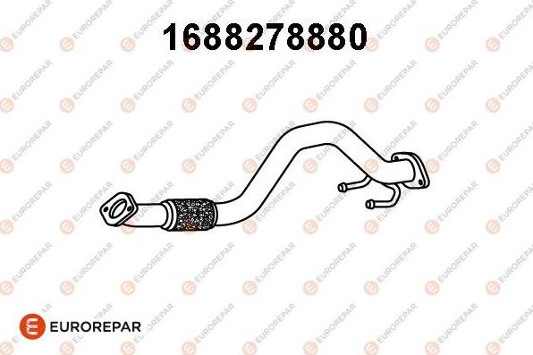 EUROREPAR 1688278880 - Exhaust Pipe car-mod.net