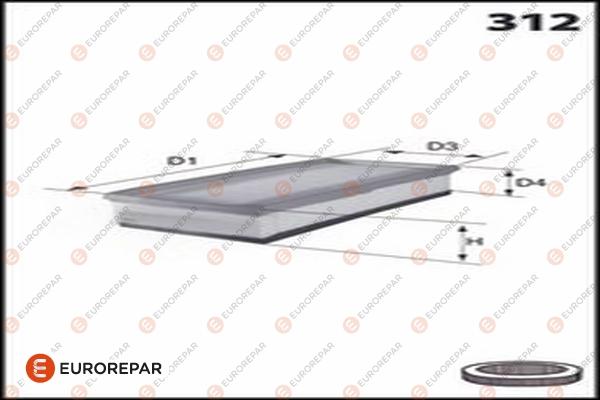 EUROREPAR 1683830180 - Engine Air Filter car-mod.net