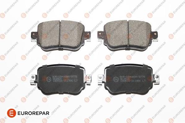 EUROREPAR 1639376780 - Brake Pad Set, disc brake car-mod.net