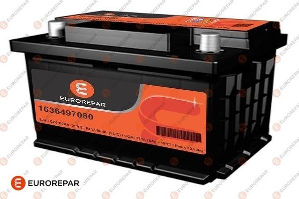 EUROREPAR 1636496980 - Starter Battery car-mod.net