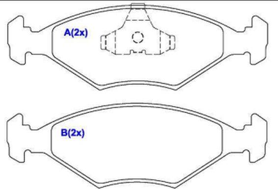 EUROREPAR 1636484880 - Brake Pad Set, disc brake car-mod.net