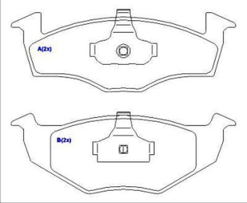 EUROREPAR 1636487180 - Brake Pad Set, disc brake car-mod.net