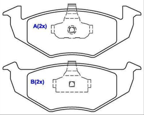 EUROREPAR 1636487780 - Brake Pad Set, disc brake car-mod.net