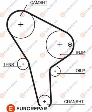 EUROREPAR 1633137580 - Timing Belt car-mod.net