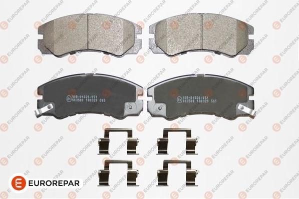 EUROREPAR 1673898980 - Brake Pad Set, disc brake car-mod.net