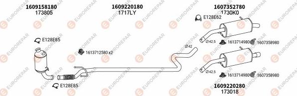 EUROREPAR EXH100473 - Exhaust System car-mod.net