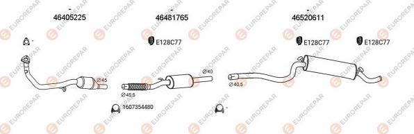 EUROREPAR EXH100664 - Exhaust System car-mod.net