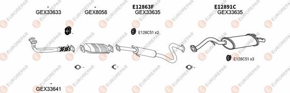 EUROREPAR EXH100149 - Exhaust System car-mod.net