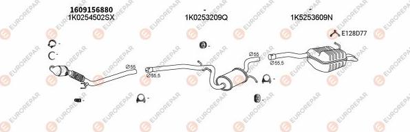 EUROREPAR EXH103452 - Exhaust System car-mod.net