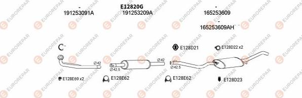 EUROREPAR EXH103419 - Exhaust System car-mod.net