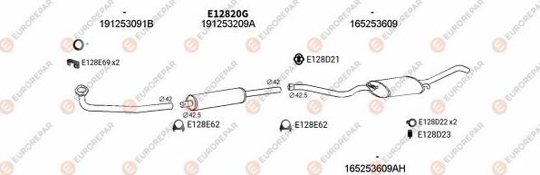 EUROREPAR EXH103420 - Exhaust System car-mod.net