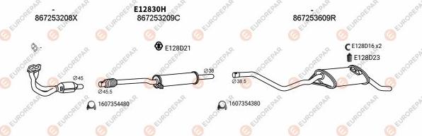 EUROREPAR EXH103473 - Exhaust System car-mod.net