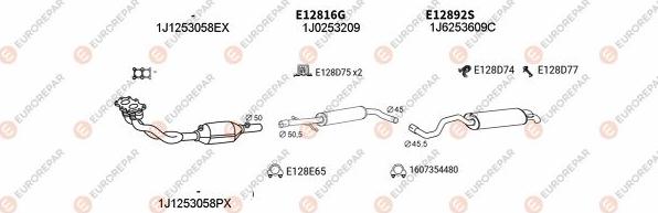EUROREPAR EXH103565 - Exhaust System car-mod.net