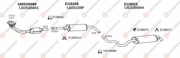 EUROREPAR EXH103533 - Exhaust System car-mod.net