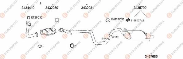 EUROREPAR EXH103644 - Exhaust System car-mod.net