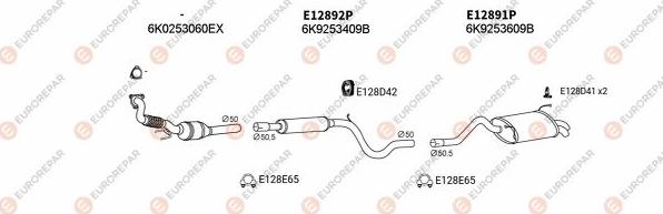 EUROREPAR EXH103603 - Exhaust System car-mod.net