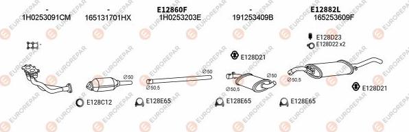 EUROREPAR EXH103610 - Exhaust System car-mod.net