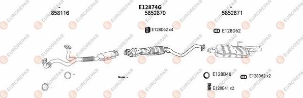 EUROREPAR EXH103163 - Exhaust System car-mod.net