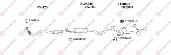 EUROREPAR EXH103135 - Exhaust System car-mod.net