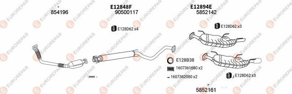 EUROREPAR EXH103136 - Exhaust System car-mod.net