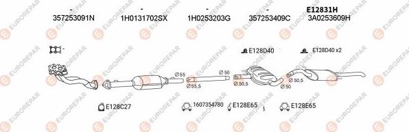 EUROREPAR EXH103359 - Exhaust System car-mod.net