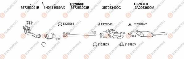 EUROREPAR EXH103339 - Exhaust System car-mod.net