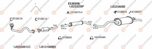 EUROREPAR EXH103323 - Exhaust System car-mod.net
