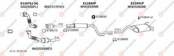 EUROREPAR EXH103264 - Exhaust System car-mod.net