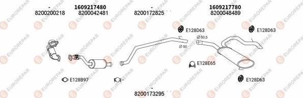 EUROREPAR EXH102461 - Exhaust System car-mod.net