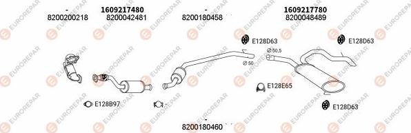 EUROREPAR EXH102638 - Exhaust System car-mod.net