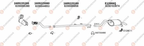 EUROREPAR EXH102367 - Exhaust System car-mod.net