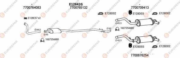 EUROREPAR EXH102306 - Exhaust System car-mod.net
