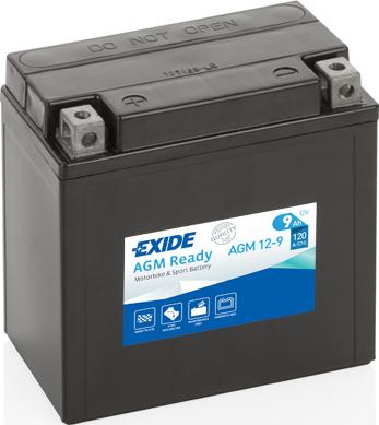 Exide AGM12-9 - Starter Battery car-mod.net