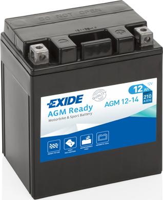 Exide AGM12-14 - Starter Battery car-mod.net