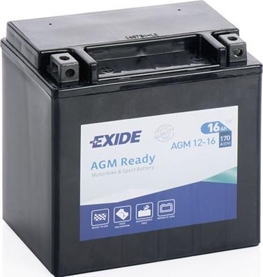Exide AGM12-16 - Starter Battery car-mod.net