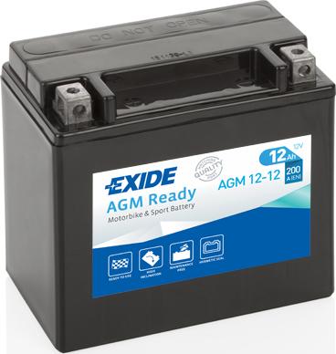 Exide AGM12-12 - Starter Battery car-mod.net