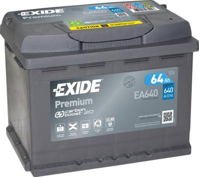 Exide EA640 - Starter Battery car-mod.net