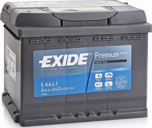 Exide EA641 - Starter Battery car-mod.net